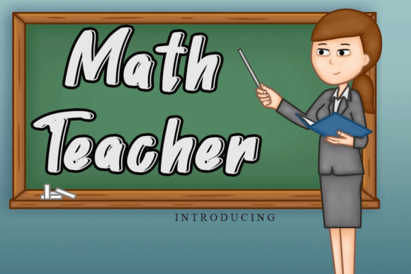 Math Teacher Font