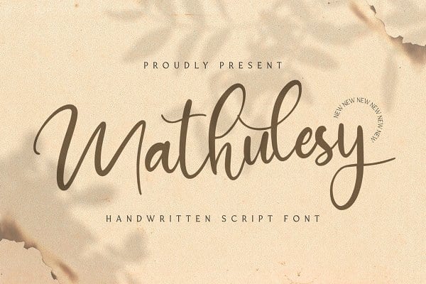 Mathulesy - Handwritten Font