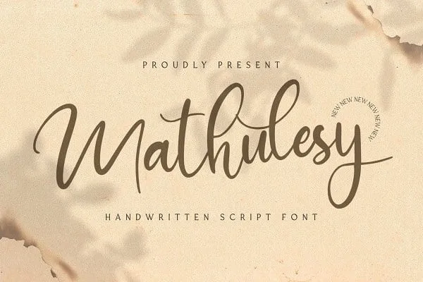 Mathulesy - Handwritten Font