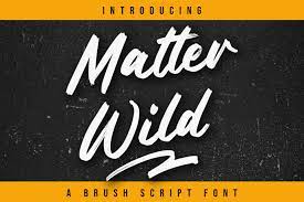 Matter Wild - Brush Font