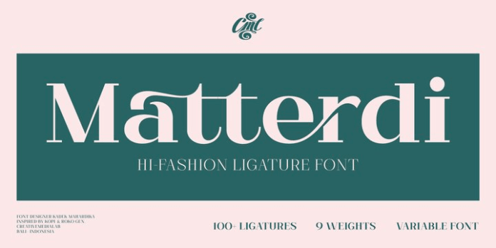 Matterdi Font Family