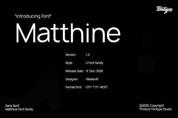Matthine Font