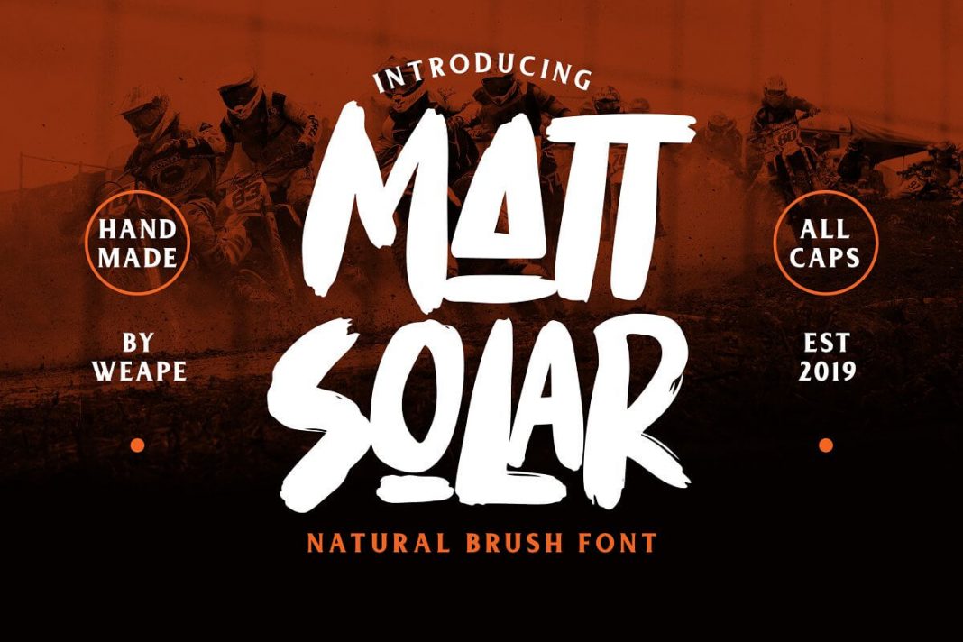 Mattsolar - Brush Font