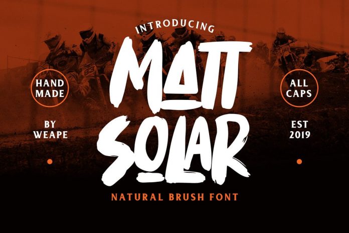 Mattsolar - Brush Font