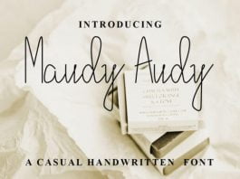 Maudy Audy Font