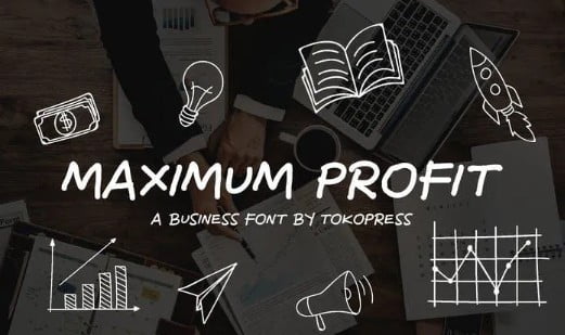 Maximum Profit Font