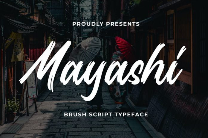 Mayashi - Brush Script Typeface