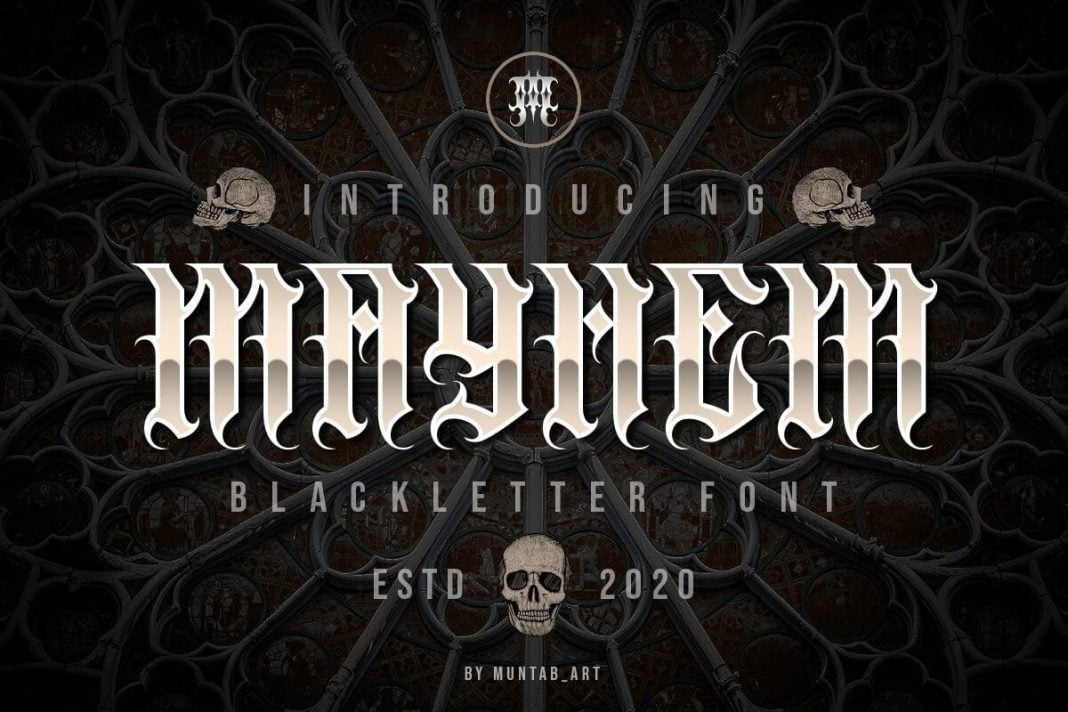 Mayhem font