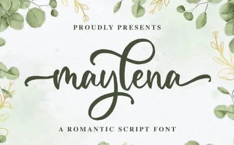 Maylena a Romantic Script Font