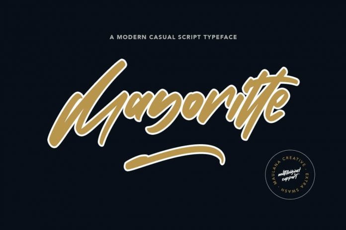 Mayoritte Modern Casual Script Typeface