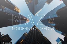 Maze Logo Font
