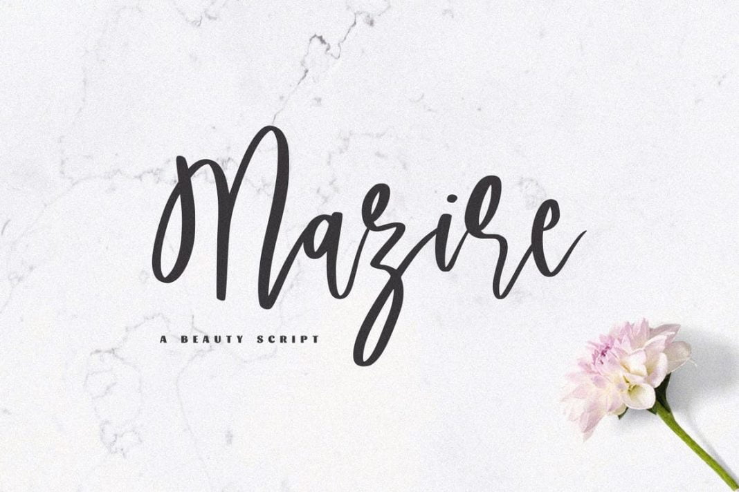 Mazire - A Beauty Script Font