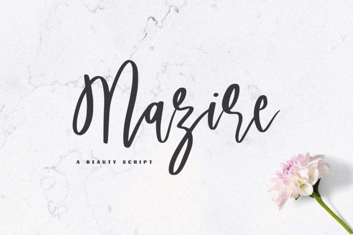 Mazire - A Beauty Script Font
