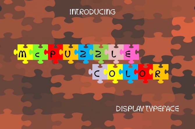 McPuzzle Color Font