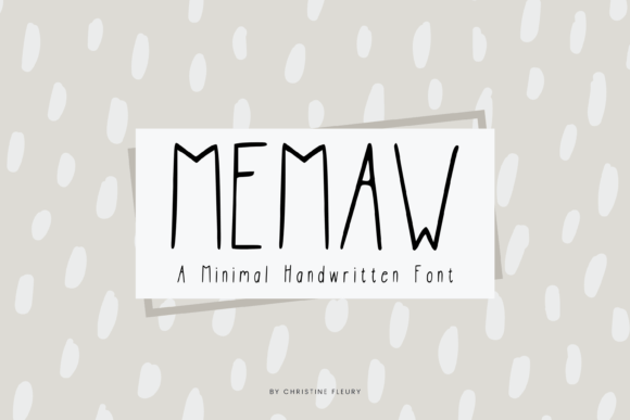 MeMaw Font