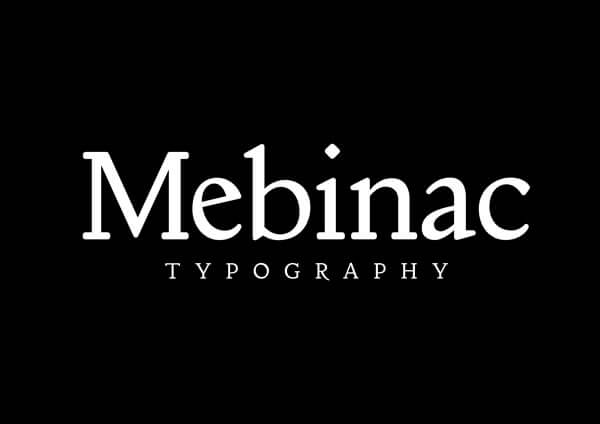 Mebinac Family Font