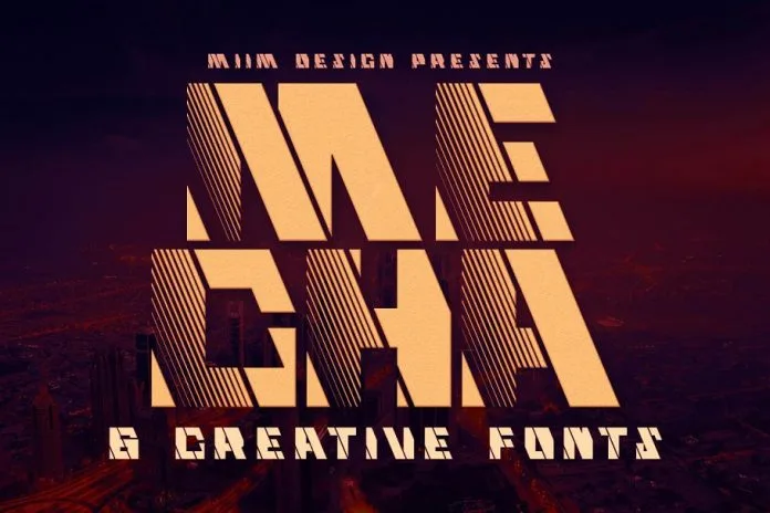 Mecha Display Font