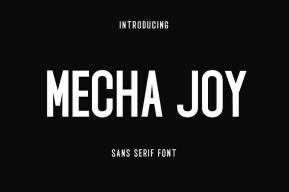 Mecha Joy Font