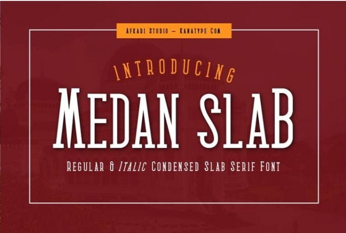 Medan Slab - Condensed Slab Serif Font