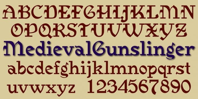 Medieval Gunslinger Font
