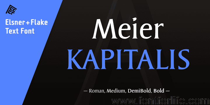 Meier Kapitalis Font