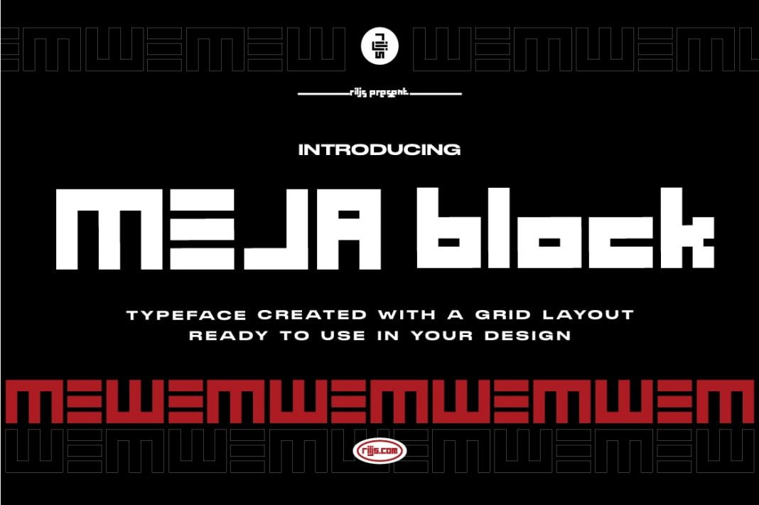 Meja Block font