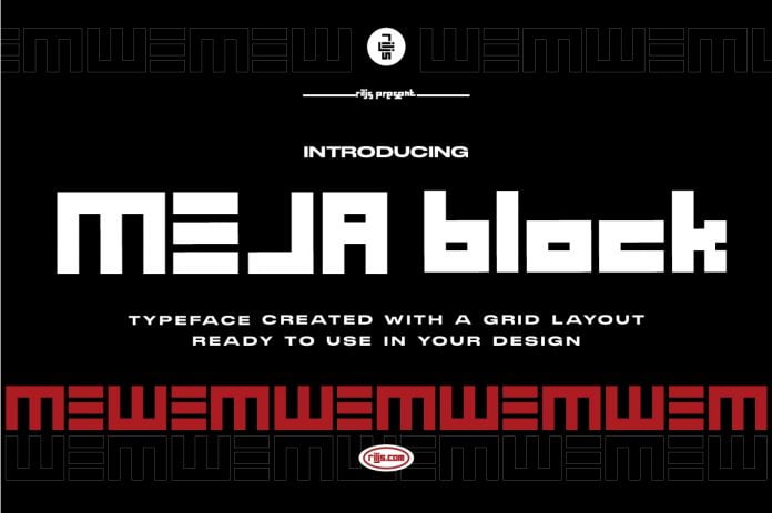 Meja Block font
