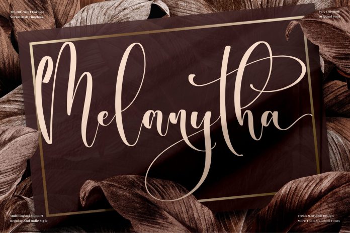 Melanytha Calligraphy Font