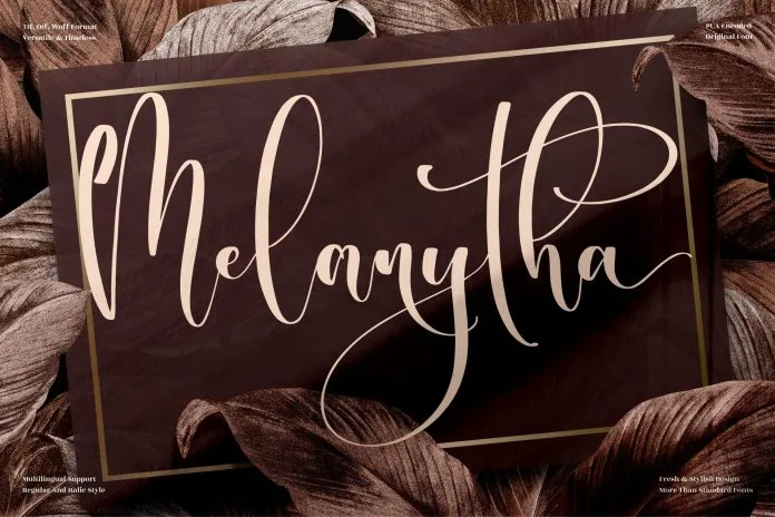 Melanytha Calligraphy Font