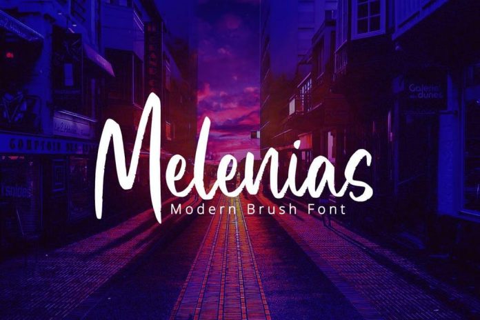 Melenias - Casual Brush Font