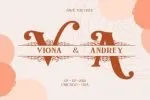 Mellica Split Monogram Font