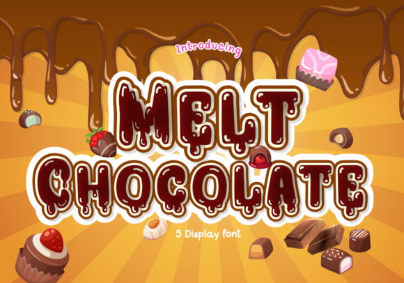 Melt Chocolate Font