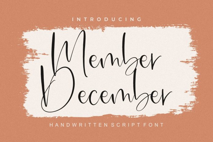 Member December Font