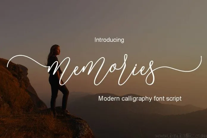Memories Script Font