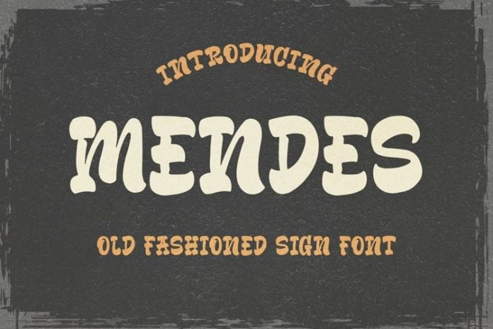 Mendes Old Fashioned Sign Font