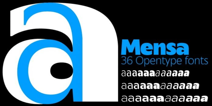 Mensa Pro - Complete family Font