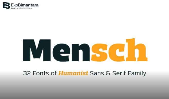 Mensch 32 Fonts of Sans & Serif Font