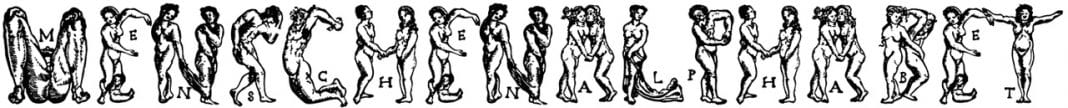 Menschenalphabet Font