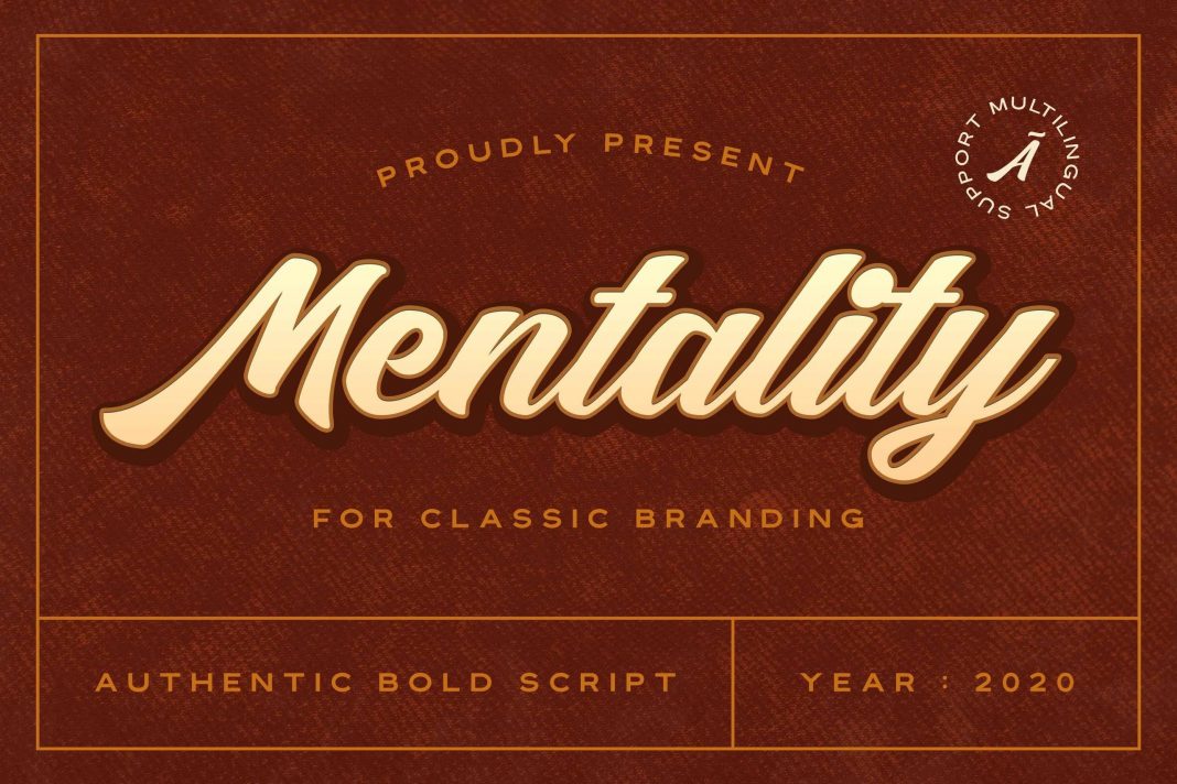Mentality - Authentic Bold Script fontMentality - Authentic Bold Script font