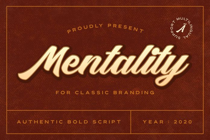Mentality - Authentic Bold Script fontMentality - Authentic Bold Script font