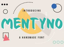 Mentyno - A Handmade Font