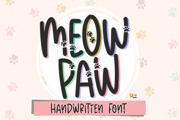 Meow Paw - Cat Paw Font