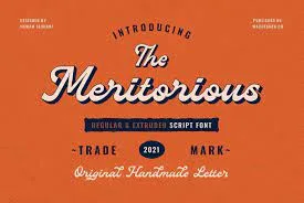 Meritorious Script Font