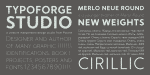 Merlo Neue Round Font Family