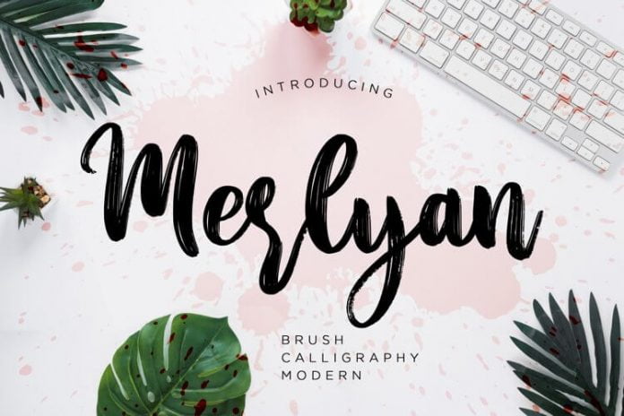 Merlyan Brush Calligraphy Font
