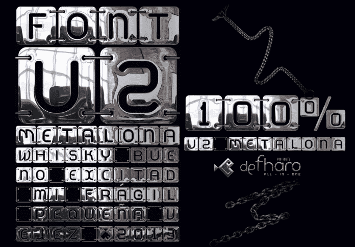 U2 Metalona Font