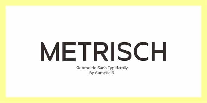 Metrisch Font