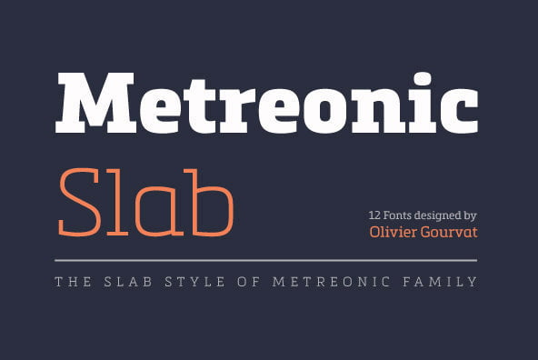 Metronic Slab Pro Font