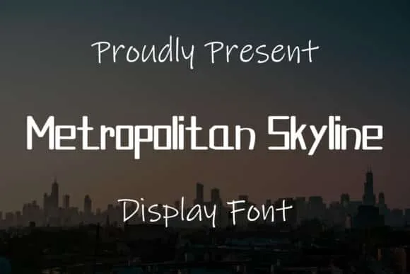 Metropolitan Skyline Font