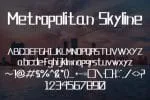 Metropolitan Skyline Font